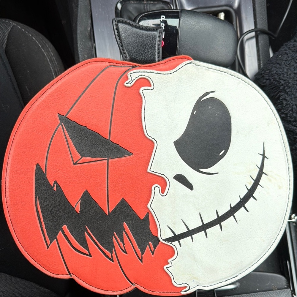 Disney Red and White Pumpkin Face Bag